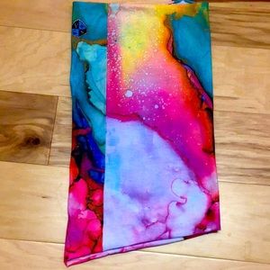 Fun multicolored neck warmer